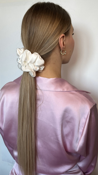 Gumka Scrunchie Crème brûlée
