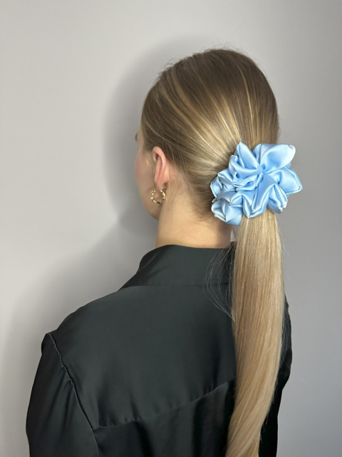 Gumka Scrunchie Standard Sky Blue Gumka Scrunchie Standard Sky Blue