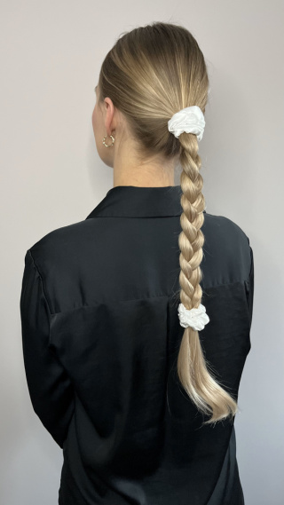 Gumka Scrunchie Crème brûlée