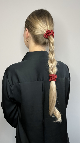 Gumka Scrunchie Slim Red Wine