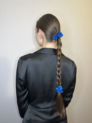 Gumka Scrunchie Slim Navy Blue