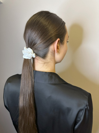 Gumka Scrunchie Crème brûlée