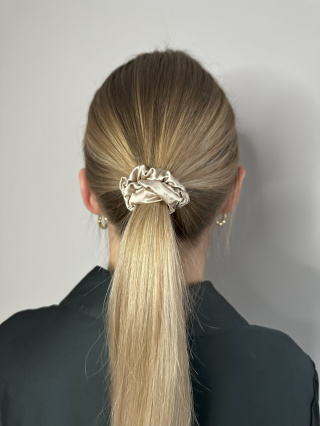 Gumka Scrunchie Slim Champagne