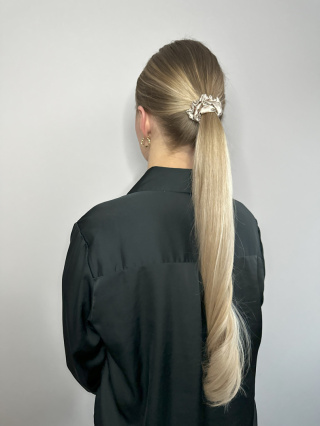 Gumka Scrunchie Slim Champagne