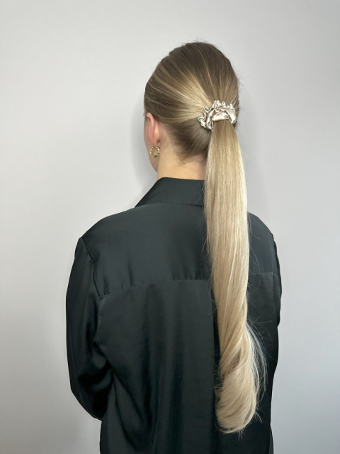 Gumka Scrunchie Slim Champagne Gumka Scrunchie Slim Champagne