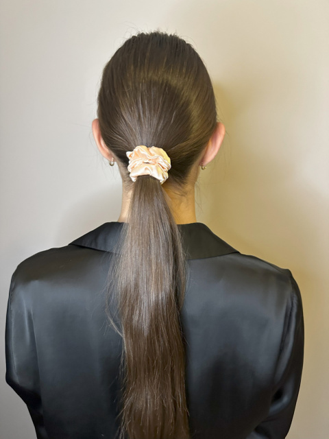 Gumka Scrunchie Slim Peach Gumka Scrunchie Slim Peach
