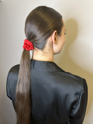 Gumka Scrunchie Slim Ruby