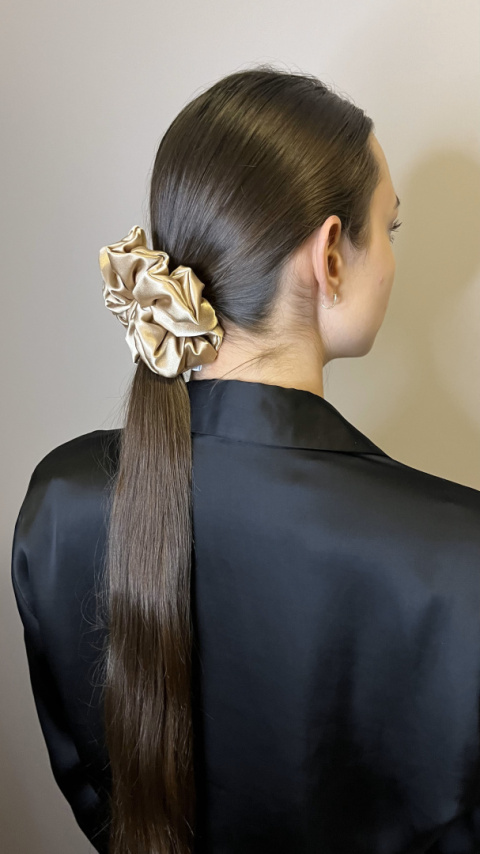 Gumka Scrunchie Standard Gold Gumka Scrunchie Standard Gold