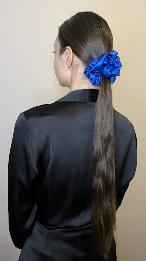Gumka Scrunchie Standard Navy Blue Gumka Scrunchie Standard Navy Blue